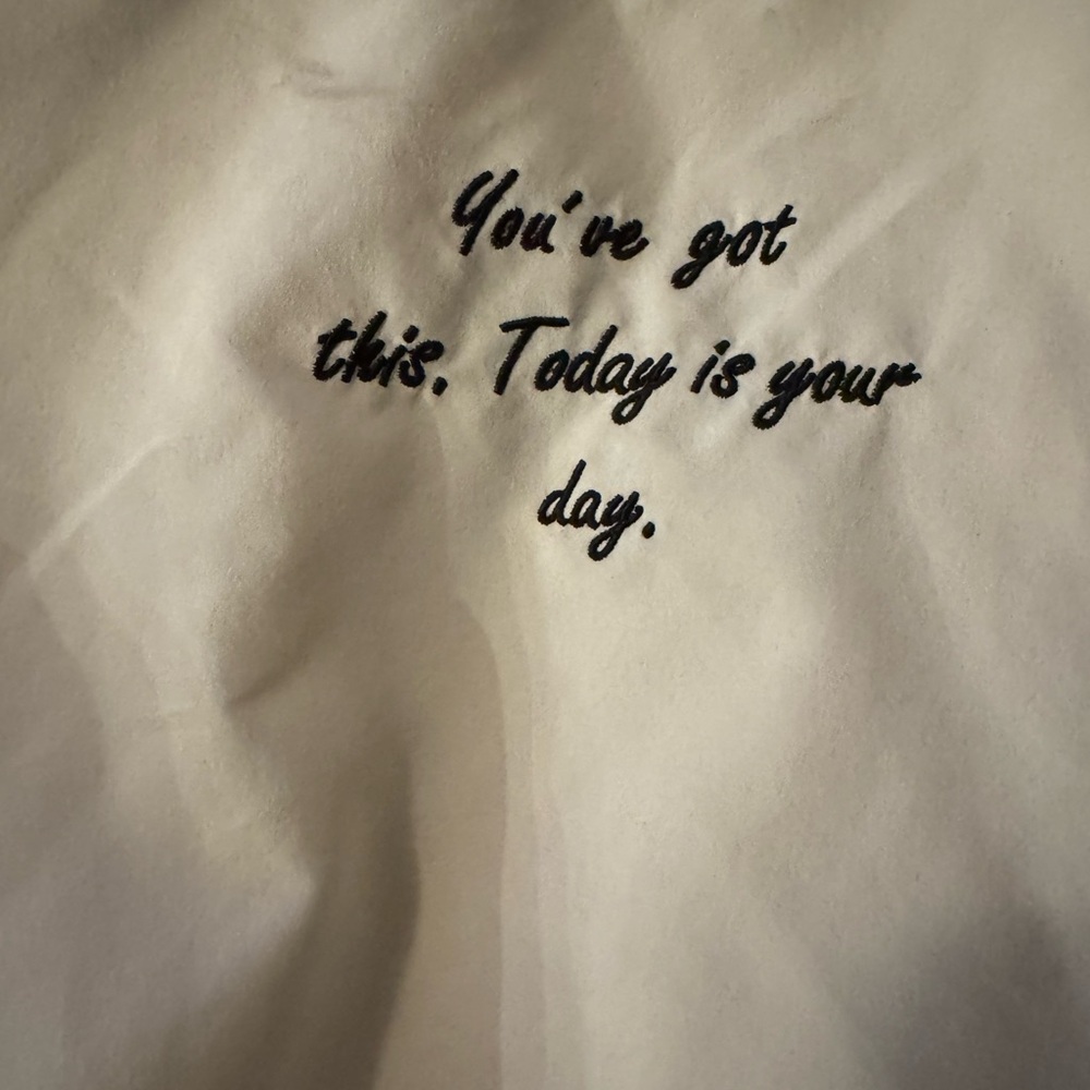 Zara Black and White Varsity Jacket with Green Lettering - Picture 3 of 4